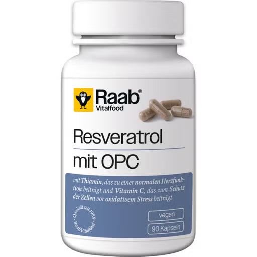 RESVERATROL con OPC 90cap. SG VEGAN. RAAB VITALFOOD