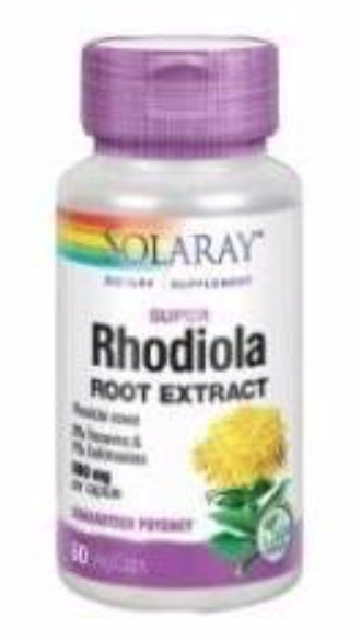Suplemento Rhodiola Solaray 60 Cápsulas Energía y Resistencia
