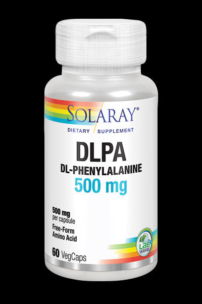 DLPA 500 mg Solaray – Suplemento de Aminoácido para Ánimo