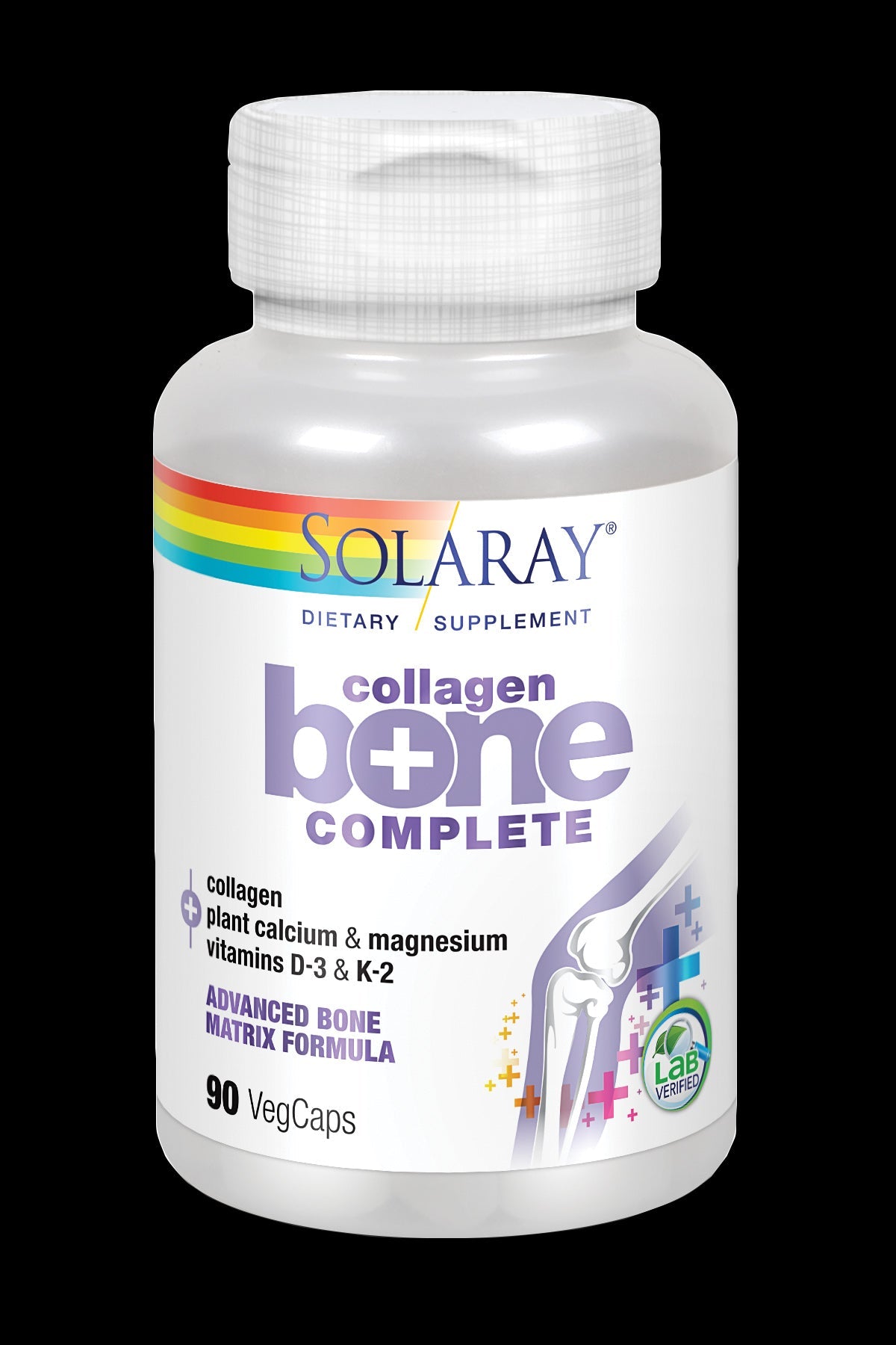 Colágeno Bone Complete Solaray 90 Cápsulas Fortalecen Huesos
