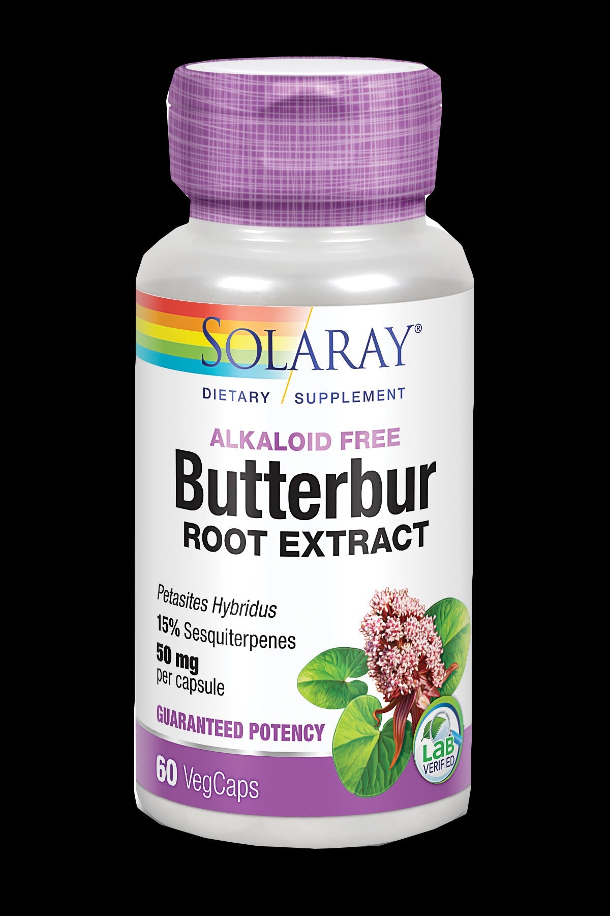 Butterbur (Petasita) Solaray 60 Cápsulas - Suplemento Natural para Migraña y Alergias