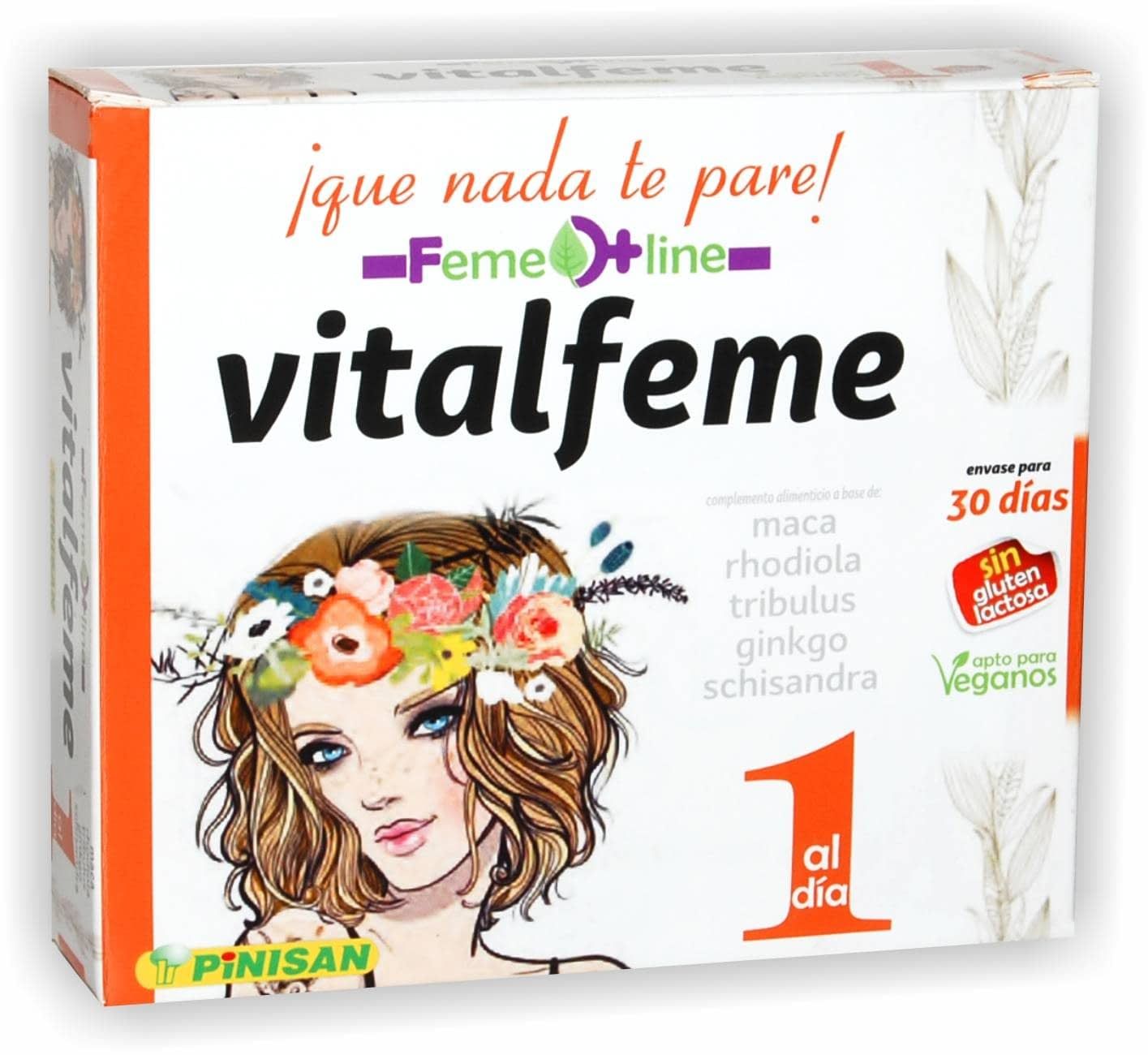 Vitalfeme Pinisan 30 Cápsulas Extractos Naturales para Energía Mental