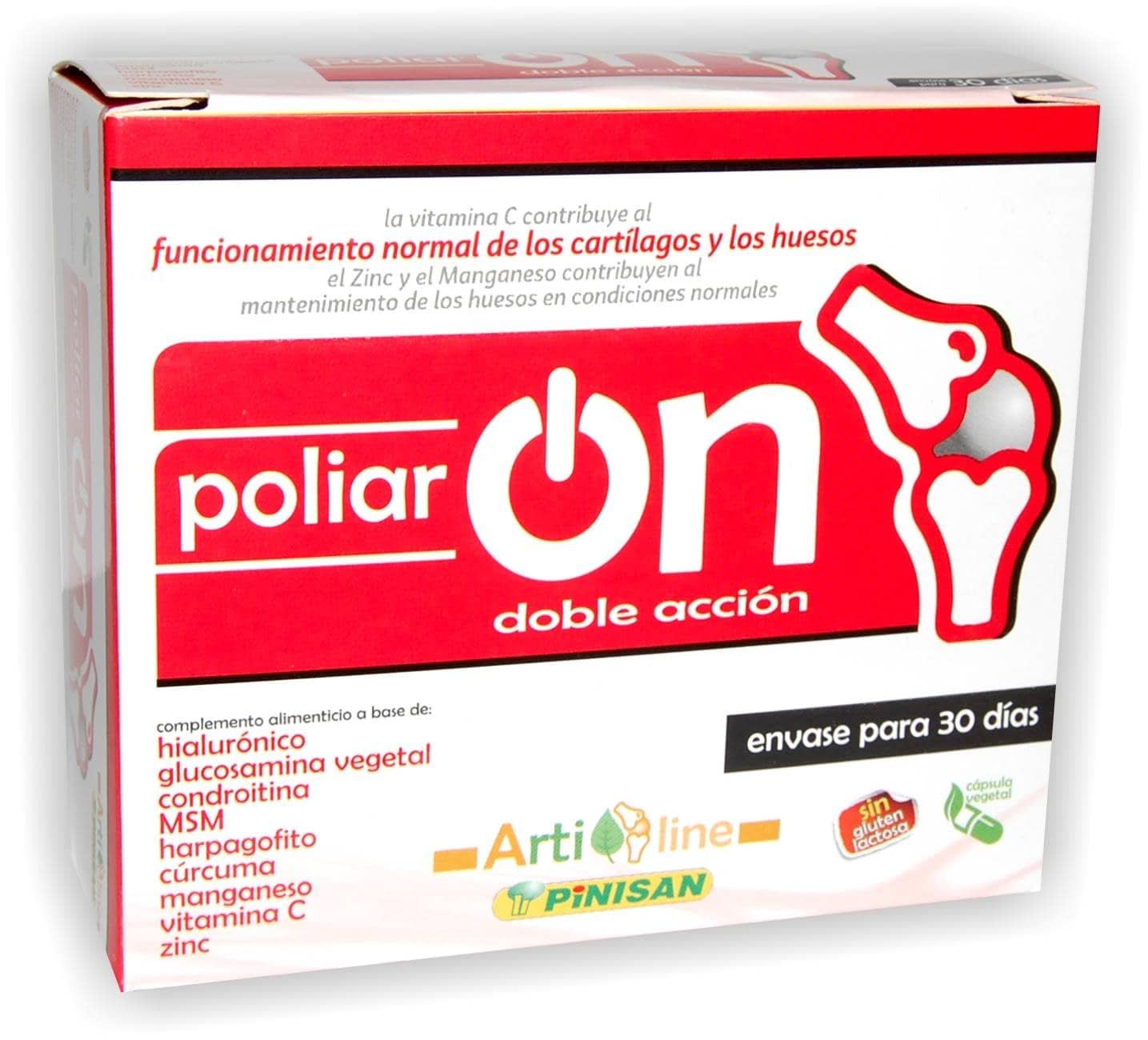 PoliarOn Pinisan 60 cápsulas para salud articular y movilidad