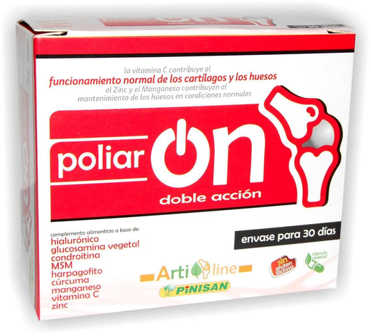 PoliarOn Pinisan 60 cápsulas para salud articular y movilidad