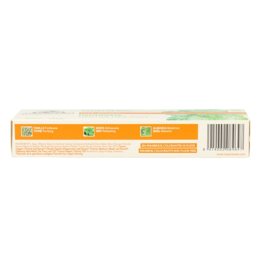 Dentifrico Purificante Bio 75ml Corpore Sano