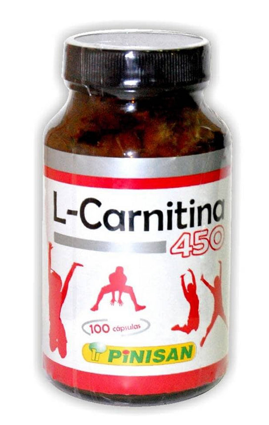 L-Carnitina Pinisan 100 Cápsulas Suplemento Energético y Cardíaco
