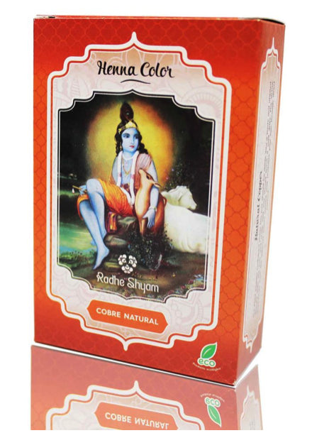 Henna Cobre Natural Radhe Shyam 100g Coloración Capilar Orgánica
