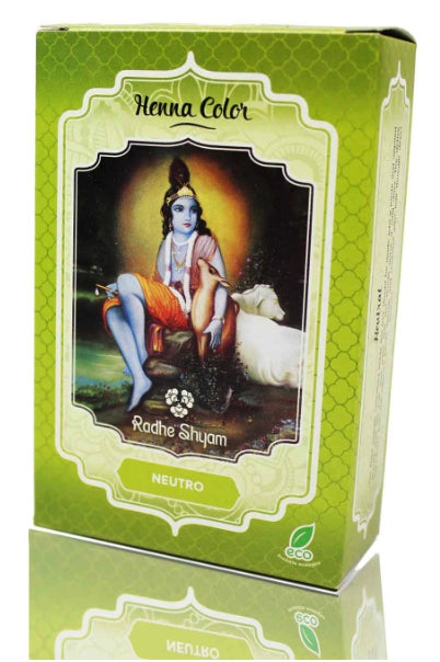 Henna Neutra Radhe Shyam 100g Color Natural para Cabello