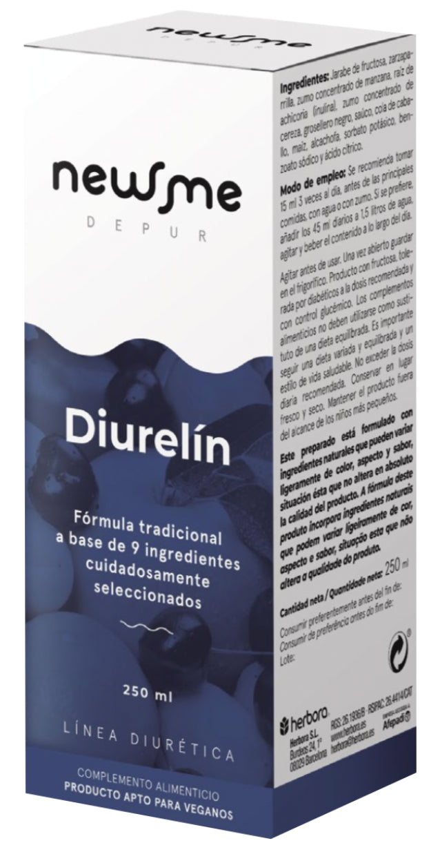 Diurelín Herbora 250 ml Bebida Drenante para Control de Peso
