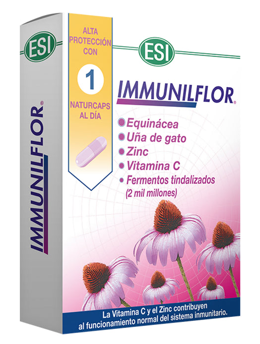Immunilflor ESI 30 Cápsulas Refuerzo Inmunitario con Echinacea
