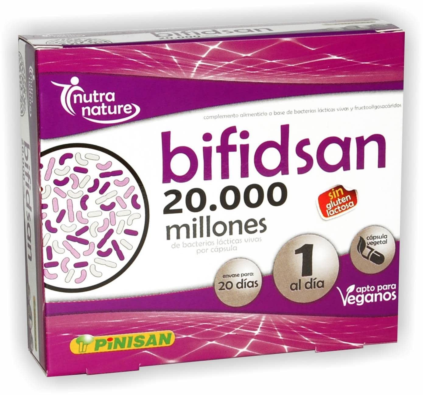 Bifidsan Probiótico Pinisan 20 Cápsulas para Flora Intestinal