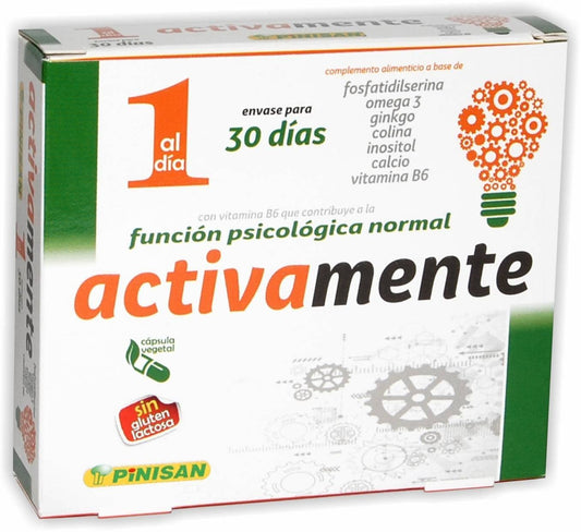 Activamente Pinisan 30 Cápsulas Suplemento Intelectual con Omega-3