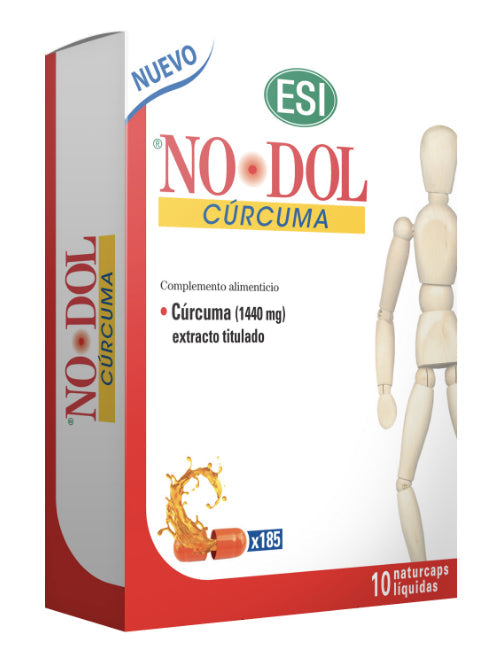 NoDol Curcuma ESI 10 Cápsulas Antiinflamatorio Natural Alta Biodisponibilidad