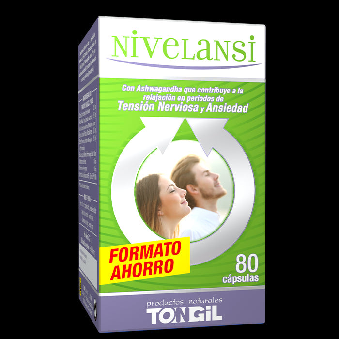 Nivelansi Ahorro para Nervios: 80 Cápsulas Naturales Tongil