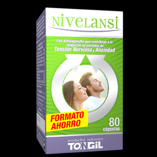 Nivelansi Ahorro para Nervios: 80 Cápsulas Naturales Tongil