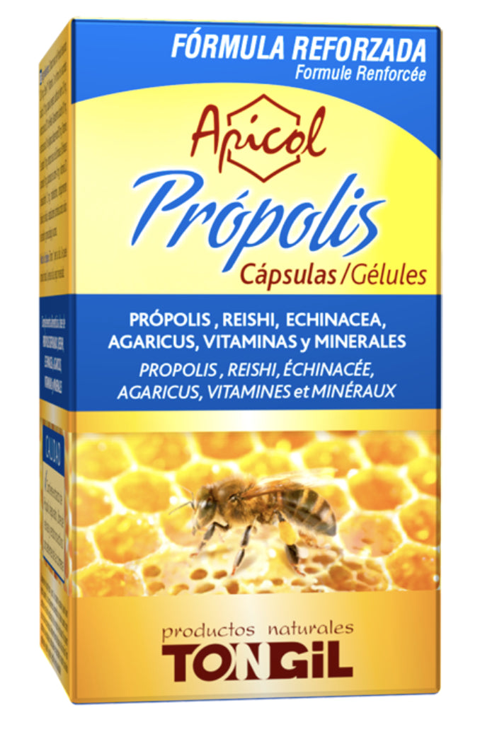 Apicol Propóleo Tongil 40 Cápsulas Potenciador del Sistema Inmunológico