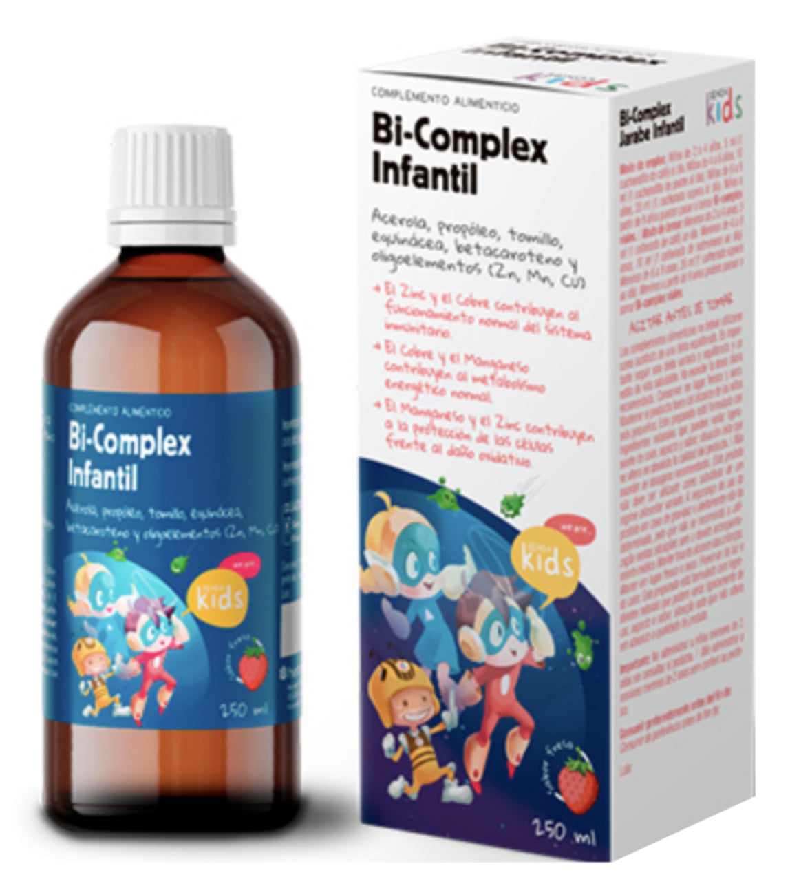 Bi-Complex Infantil Herbora 250 ml Refuerzo Inmunitario Natural para Niños