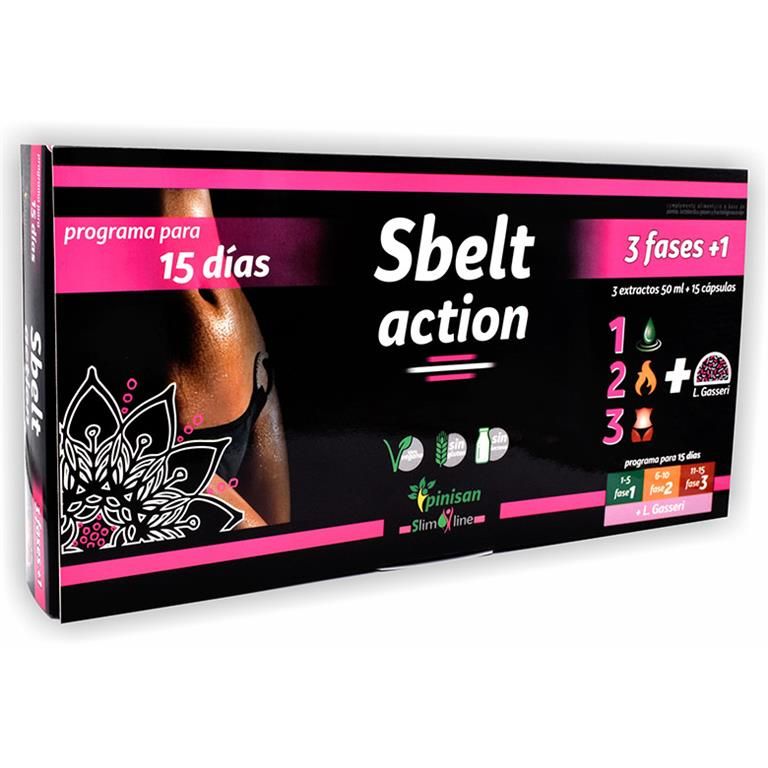 Sbelt Action Quemagrasas Pinisan con Probiótico y Extractos Naturales