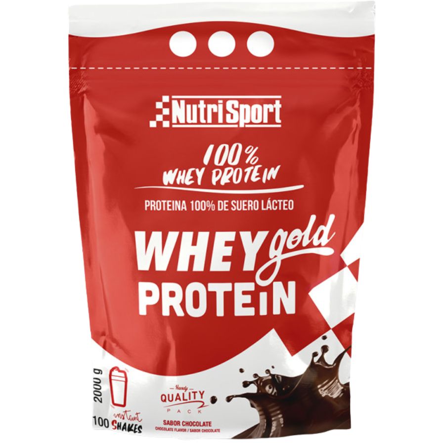 NUTRISPORT WHEY GOLD PROTEIN chocolate bolsa 2kg.