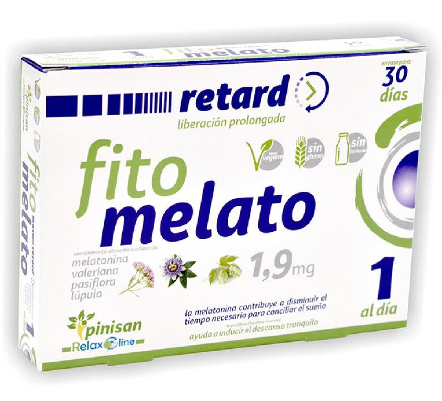 Fito Melato Retard 1,9 mg con Pasiflora, Valeriana y Lúpulo - 30 cápsulas