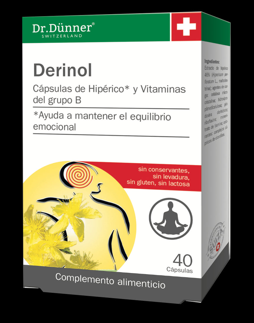 Derinol Dr.Dunner 40 Cápsulas de Hipérico con Vitaminas B
