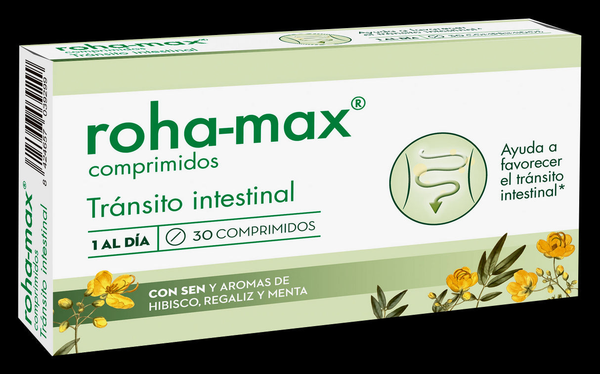 Roha-Max 30 comprimidos de sen para tránsito intestinal regular
