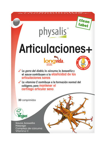 Suplemento Articulaciones+ Physalis 30 comprimidos para movilidad y flexibilidad