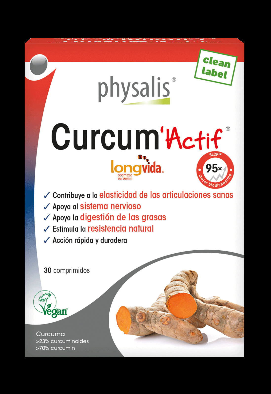 Curcum Actif Physalis 30 comprimidos – Cúrcuma de alta biodisponibilidad