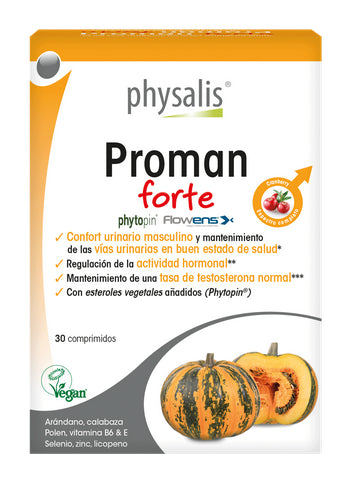 Proman Forte Physalis 30 comprimidos para salud prostática masculina
