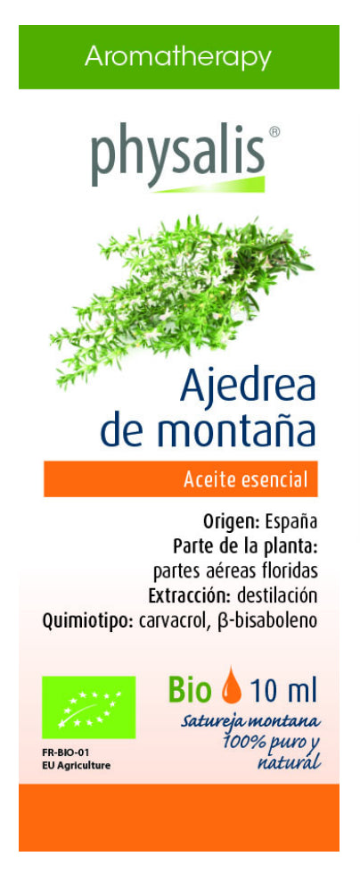 Aceite esencial de ajedrea natural 10 ml Physalis España