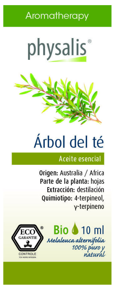 Aceite esencial de árbol del té Physalis 10 ml, purificador natural