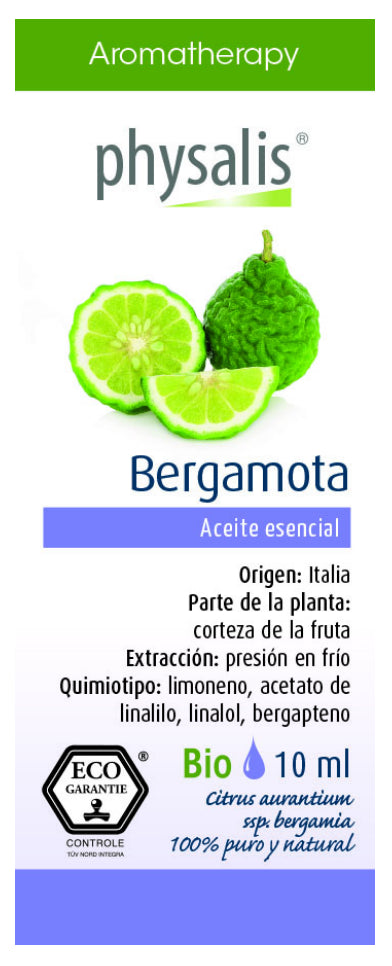 Aceite esencial de bergamota premium 10 ml, aroma relajante