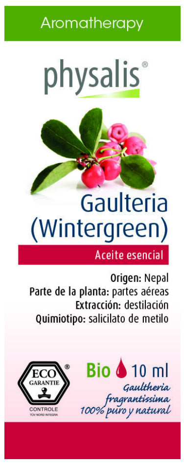 Aceite esencial de Gaulteria Physalis 10 ml Aroma natural terapéutico