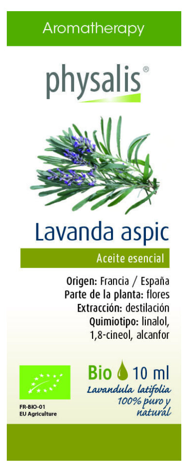 Aceite esencial de lavanda aspic 10 ml – aroma relajante y repelente
