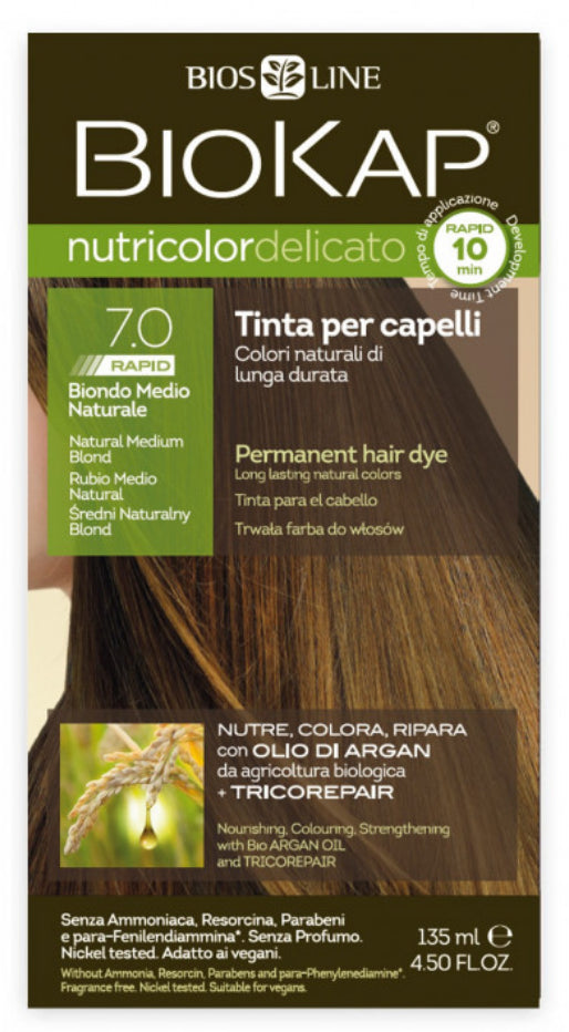 Tinte Nutricolor Delicato Rapid Rubio Medio Natural 135 ml