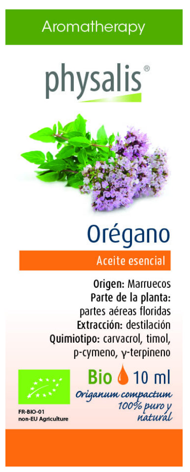 Aceite esencial de orégano puro 10 ml – Physalis, aroma natural