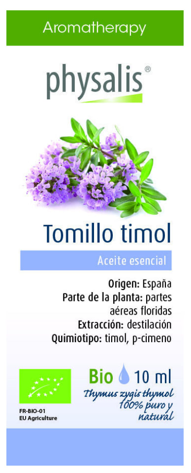 Aceite esencial de tomillo timol 10 ml – digestión y respiración