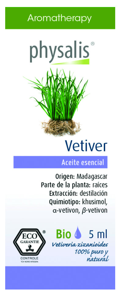 Aceite esencial de Vetiver 5 ml – Aroma terroso y calmante