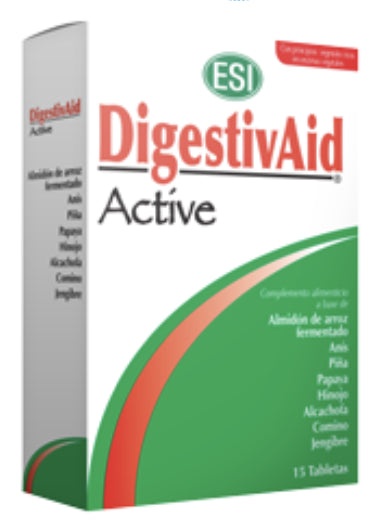Digestivaid Active ESI 15 comprimidos multienzimático vegetal para digestión