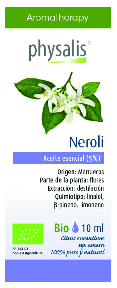 Aceite esencial de Neroli 5% Physalis – 10 ml fragancia floral