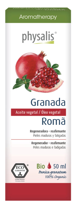 Aceite Vegetal de Granada Bio 50 ml - Physalis Antioxidante