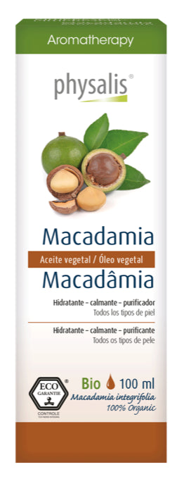 Aceite Vegetal de Macadamia Physalis 100 ml – Hidratación Natural