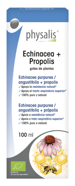 Gotas de Echinacea y Própolis 100ml Physalis – Refuerzo Inmunitario