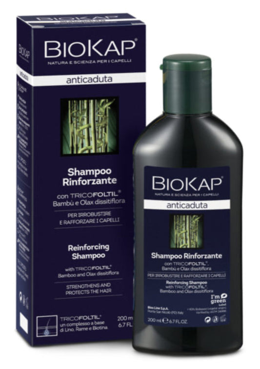 Champú Reforzante Anticaída Biokap 200 ml – Fortalece y Revitaliza tu Cabello