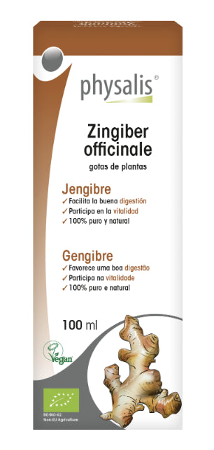 Tintura de Jengibre Physalis 100ml - Digestión y Vitalidad Natural