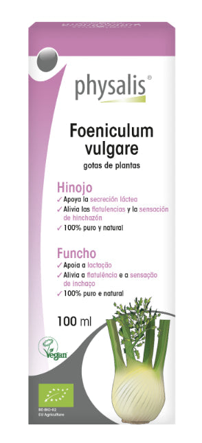 Tintura de Hinojo 100 ml Physalis Apoyo Lactancia Digestión Natural
