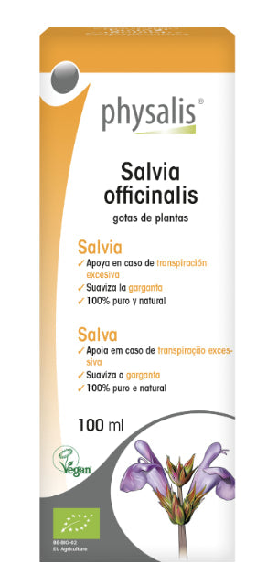 Tintura de Salvia Pura 100 ml - Extracto Natural Antitranspirante
