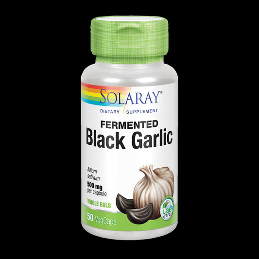 Ajo Negro Fermentado Solaray 50 Cápsulas Potente Antioxidante