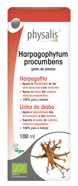 Tintura de Harpagofito Physalis 100 ml para Flexibilidad Articular Natural