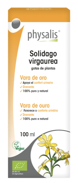 Tintura de Vara de Oro Physalis 100ml Alivio Urinario Natural